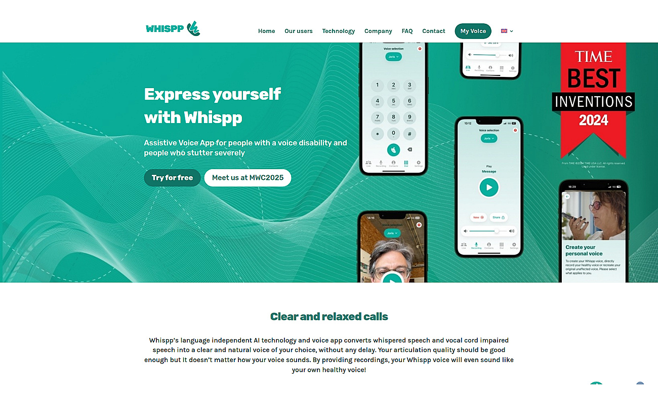 Whispp screenshot