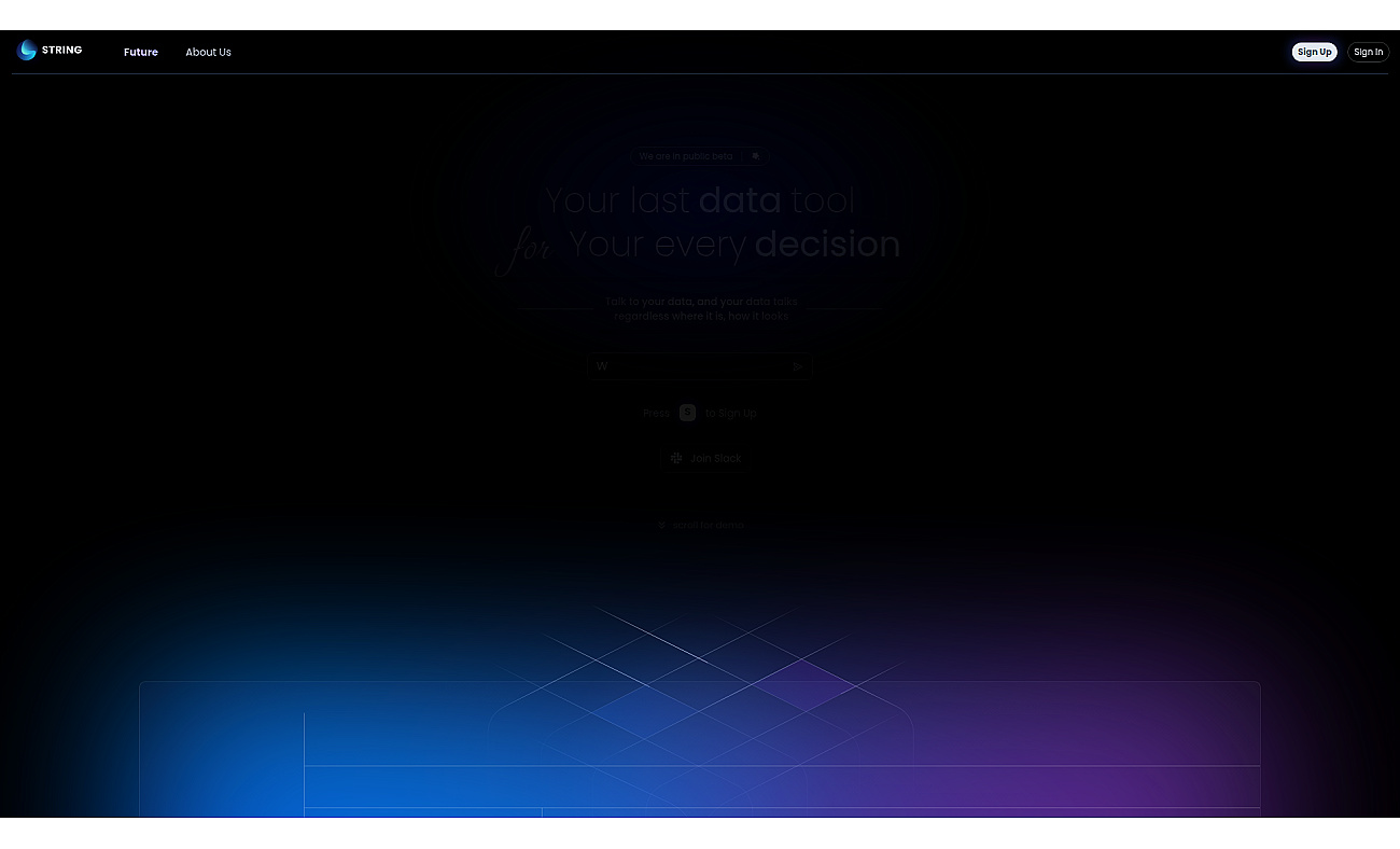 STRING screenshot