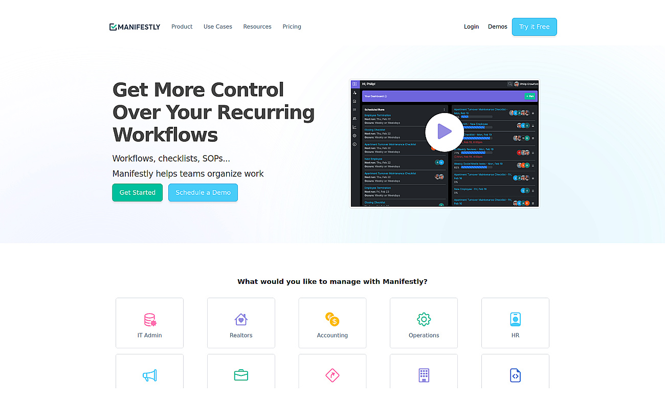 Manifestly 3.0 screenshot