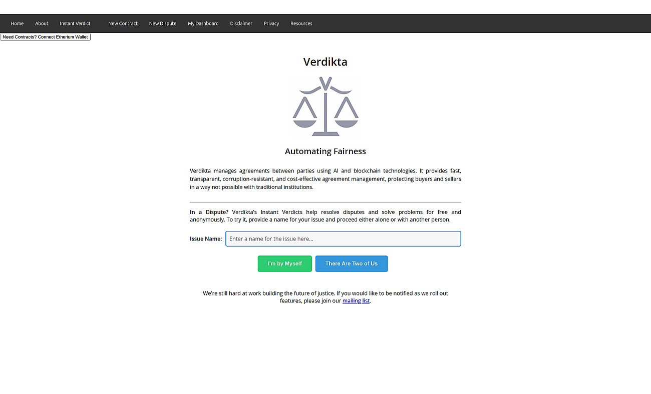 Verdikta screenshot