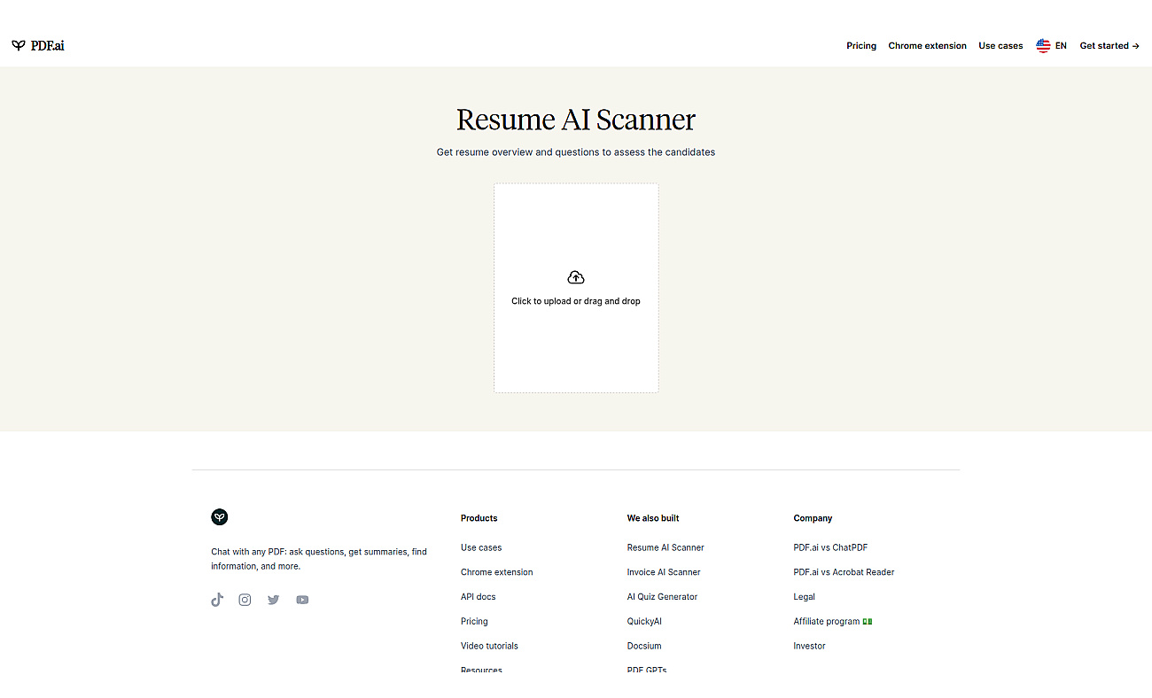 Resume Scanner screenshot