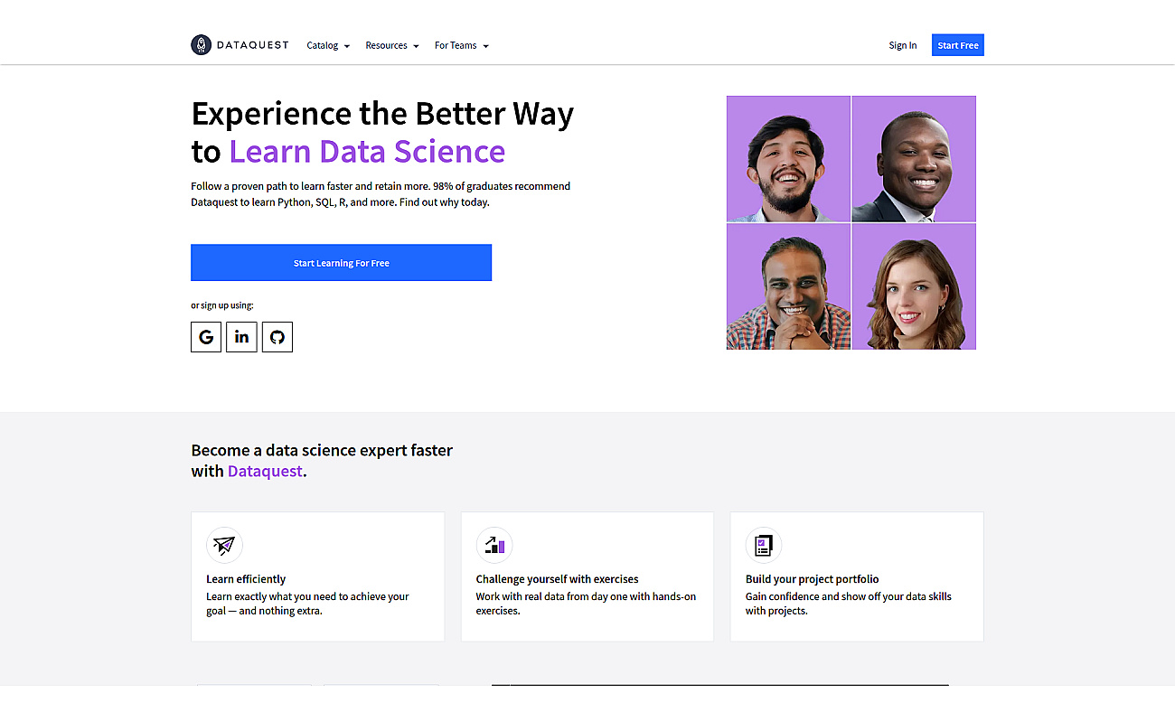 Dataquest screenshot