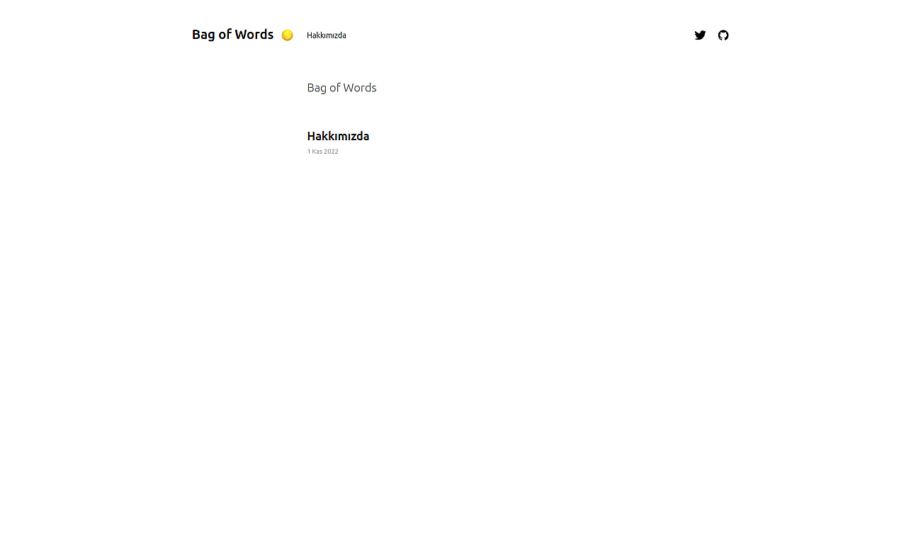 Bag Of Words screenshot