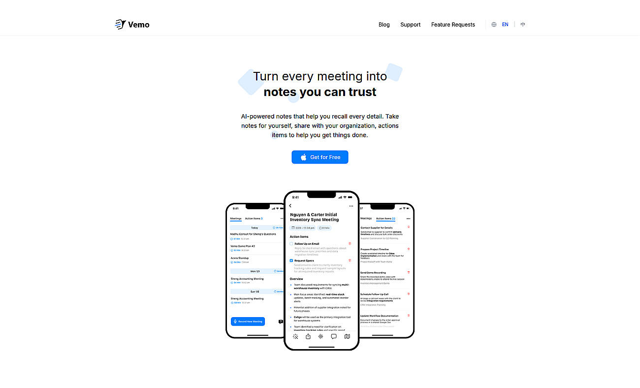VemoAI screenshot