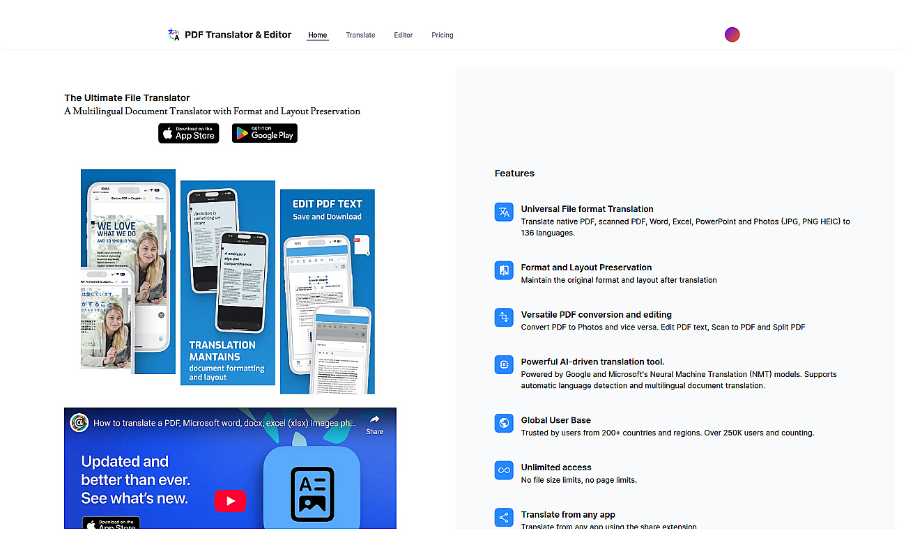 PDF Translator screenshot