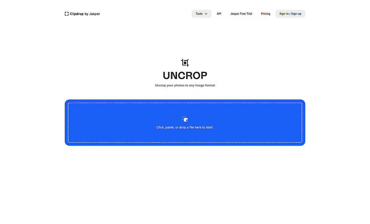 Uncrop screenshot