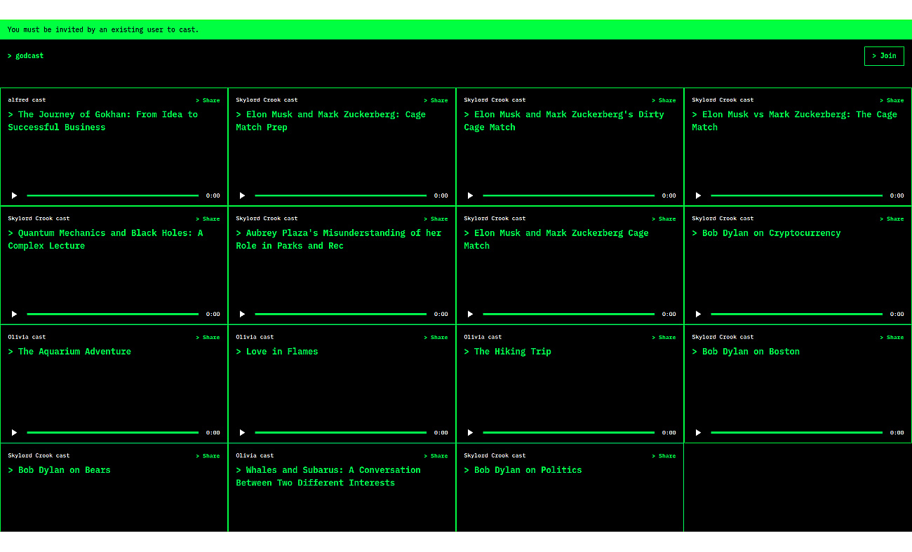 Godcast screenshot
