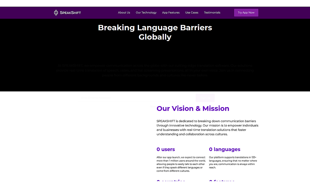 Speakshift.ai screenshot