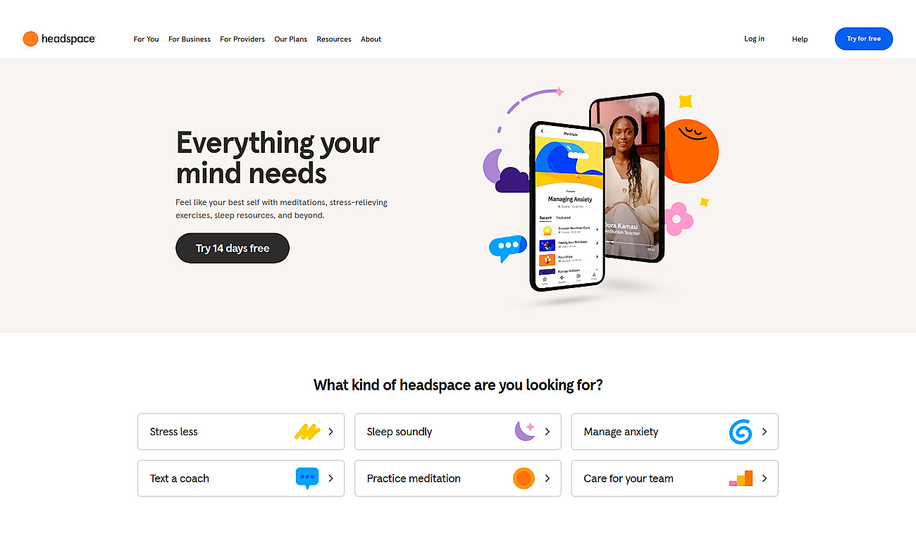 Headspace screenshot