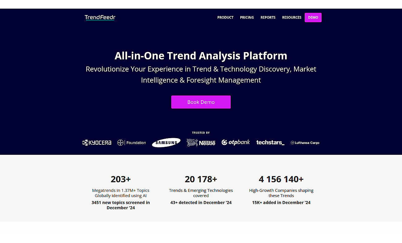 TrendFeedr screenshot
