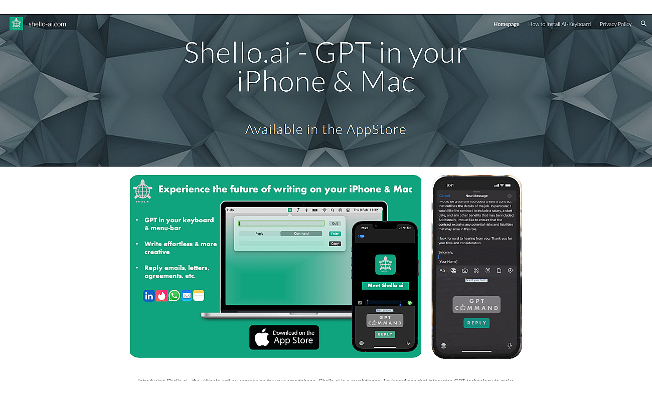 Shello.ai screenshot