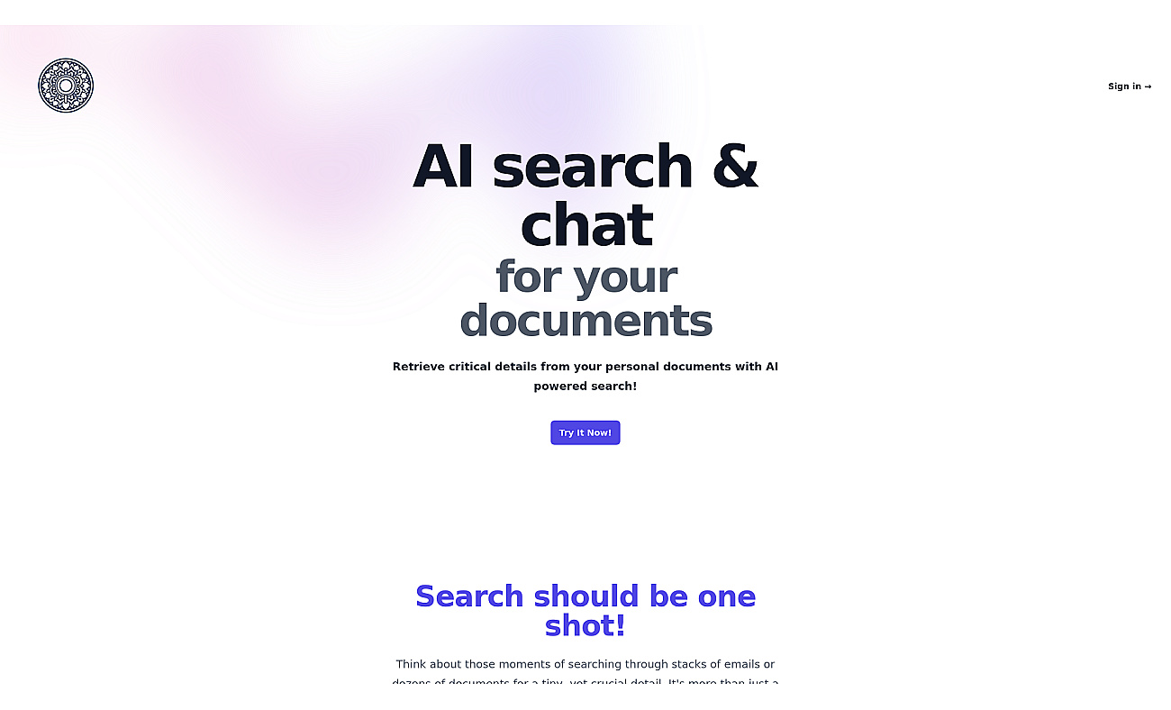SearchMyDocs.ai screenshot
