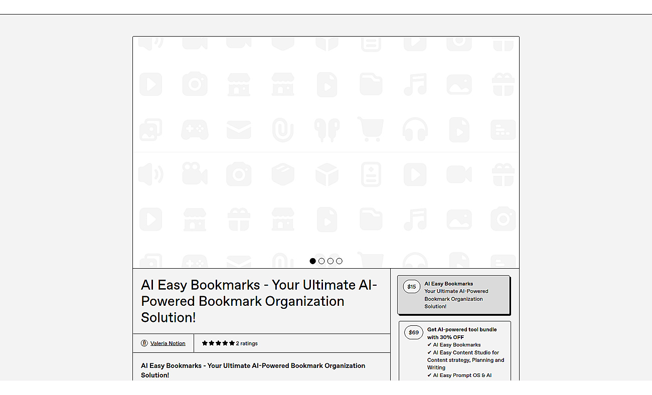 AI Easy Bookmarks screenshot