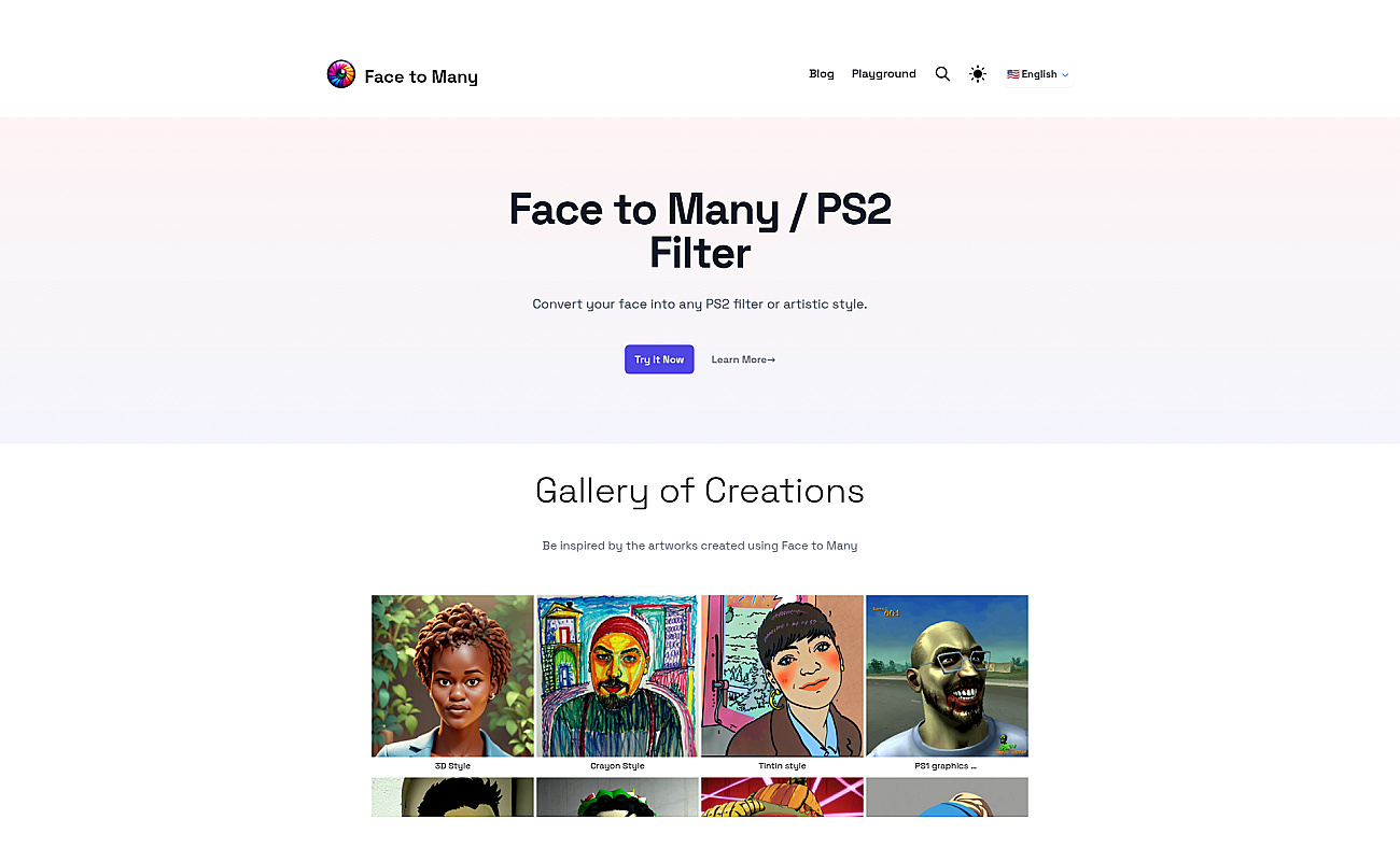Face to Many(PS2Filters) screenshot
