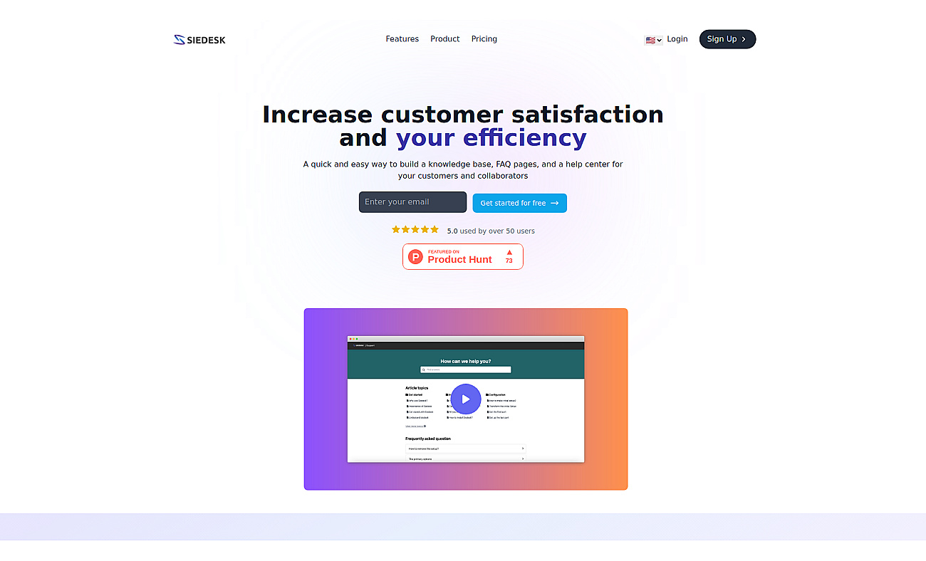 Siedesk screenshot