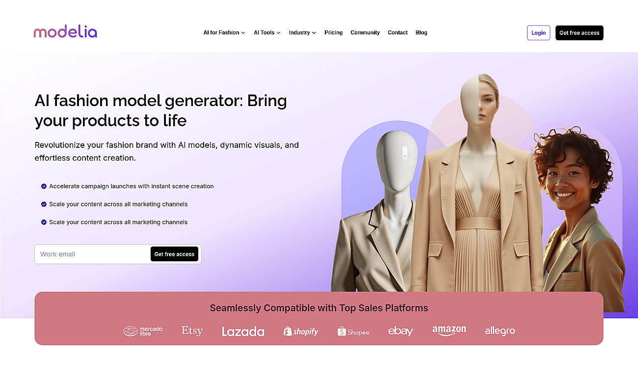 Modelia screenshot