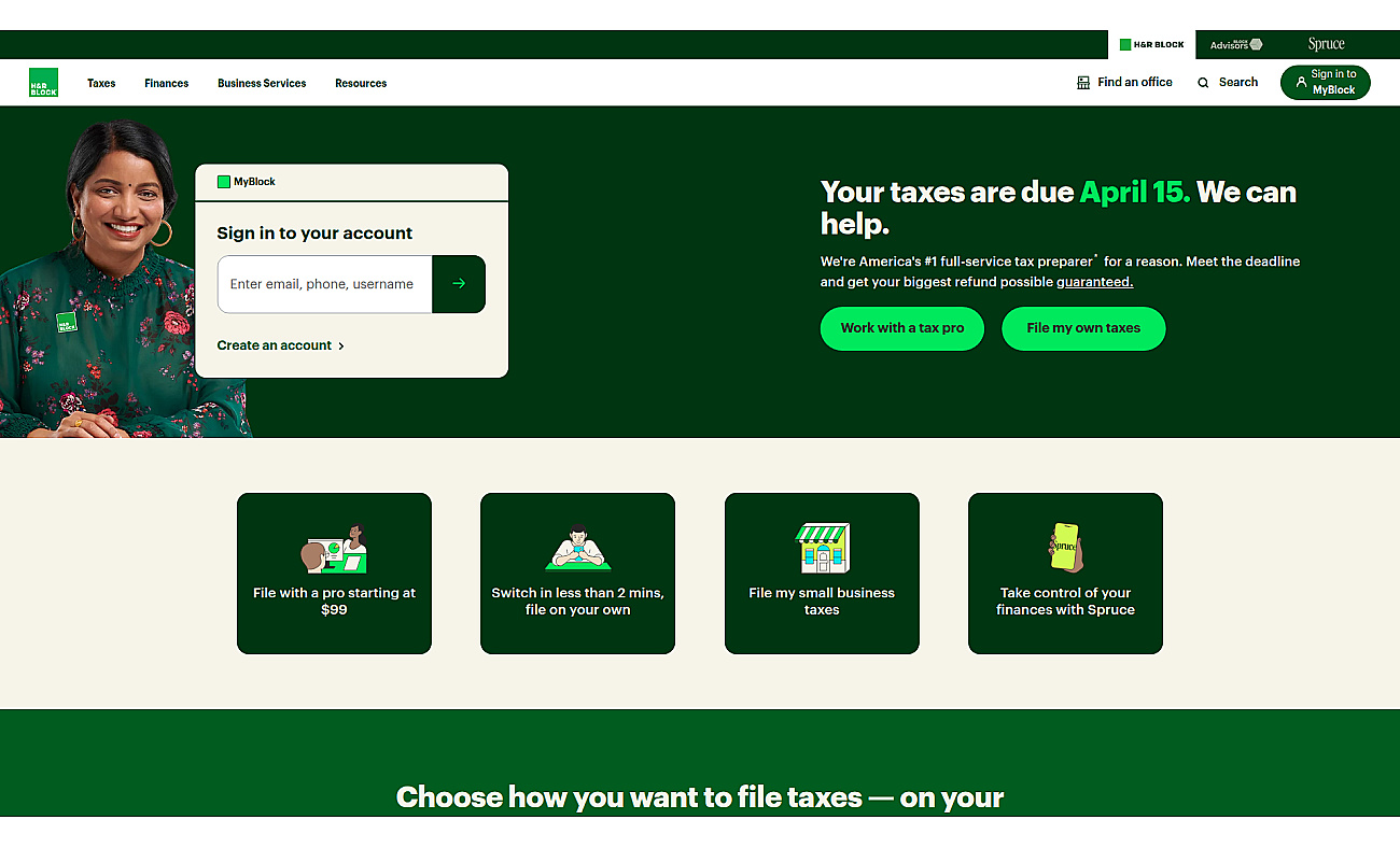 H&R Block screenshot