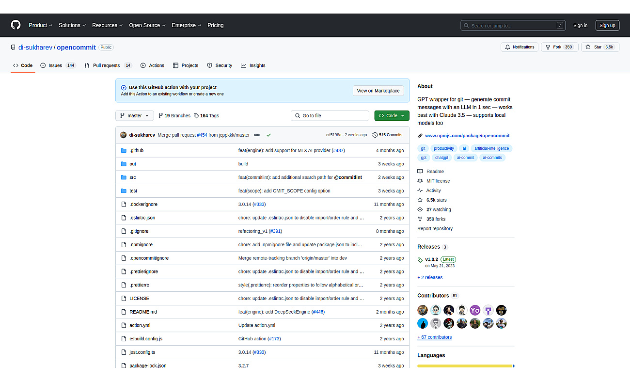 OpenCommit screenshot