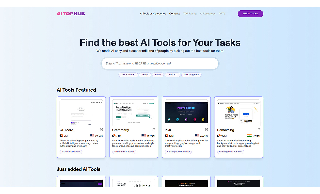AI TOP HUB screenshot