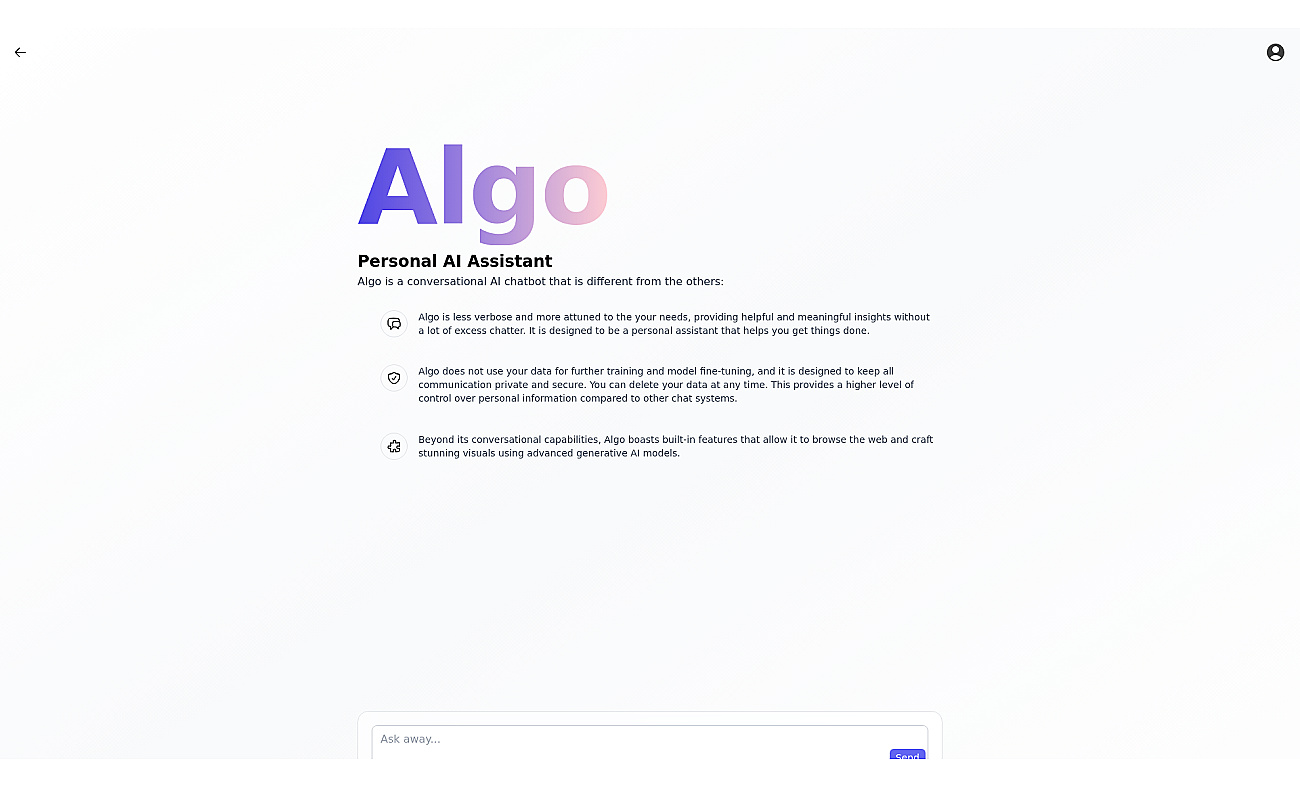 Algo screenshot
