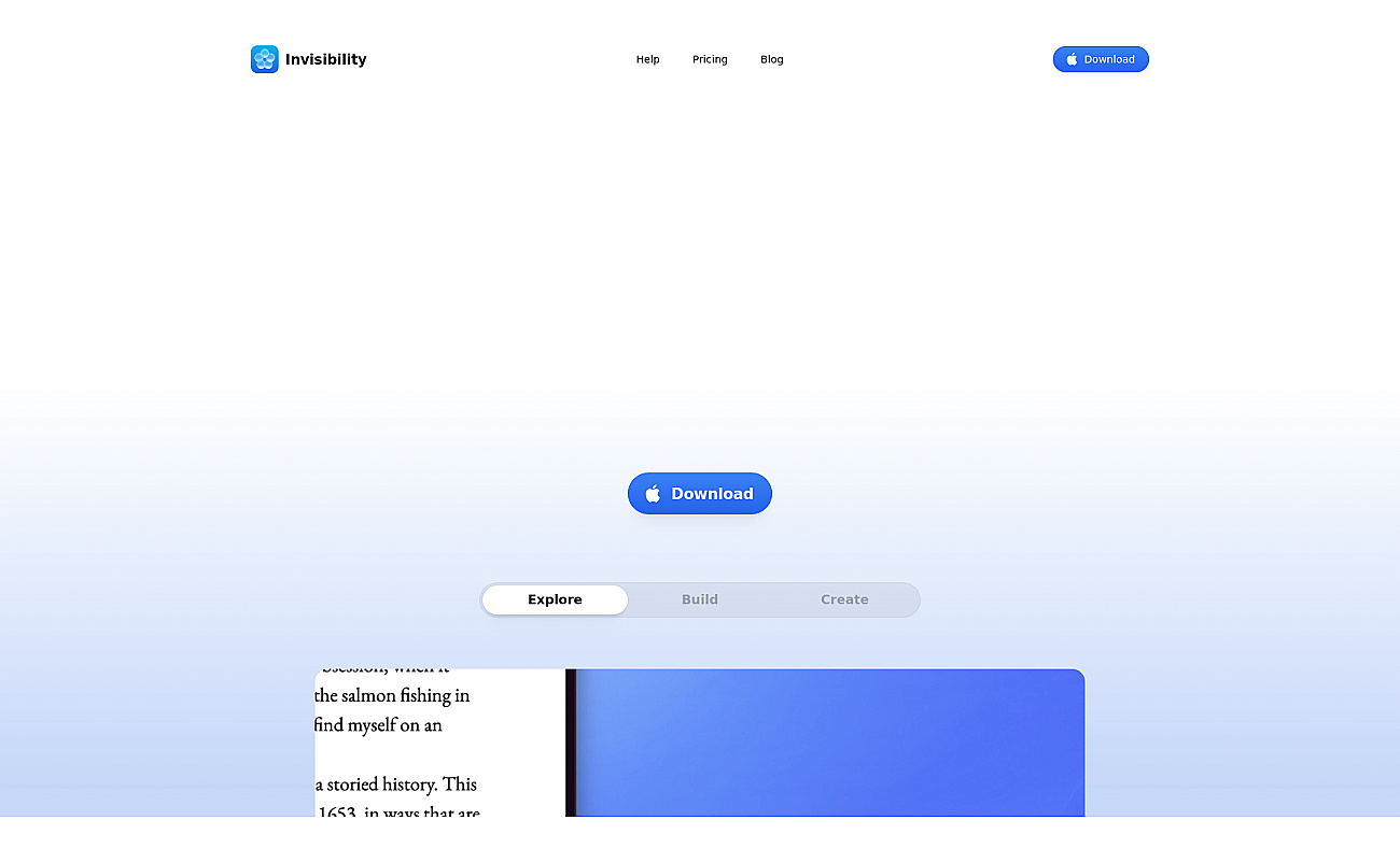 Invisibility screenshot