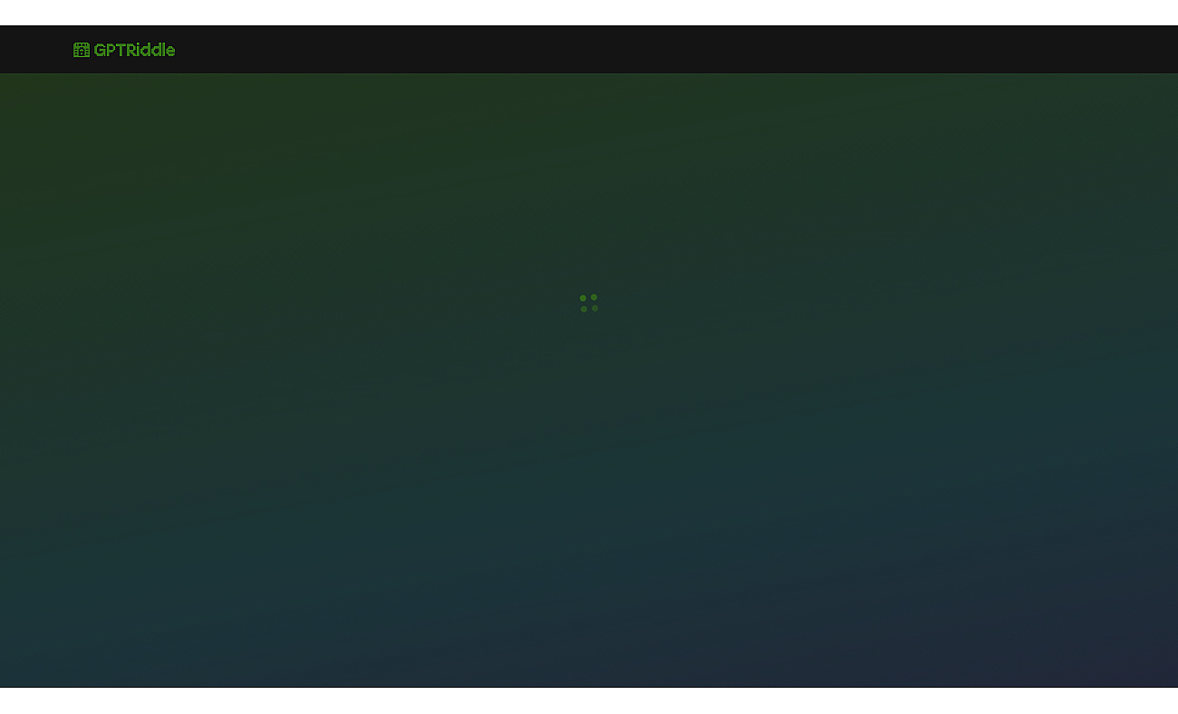 GPTRiddle screenshot