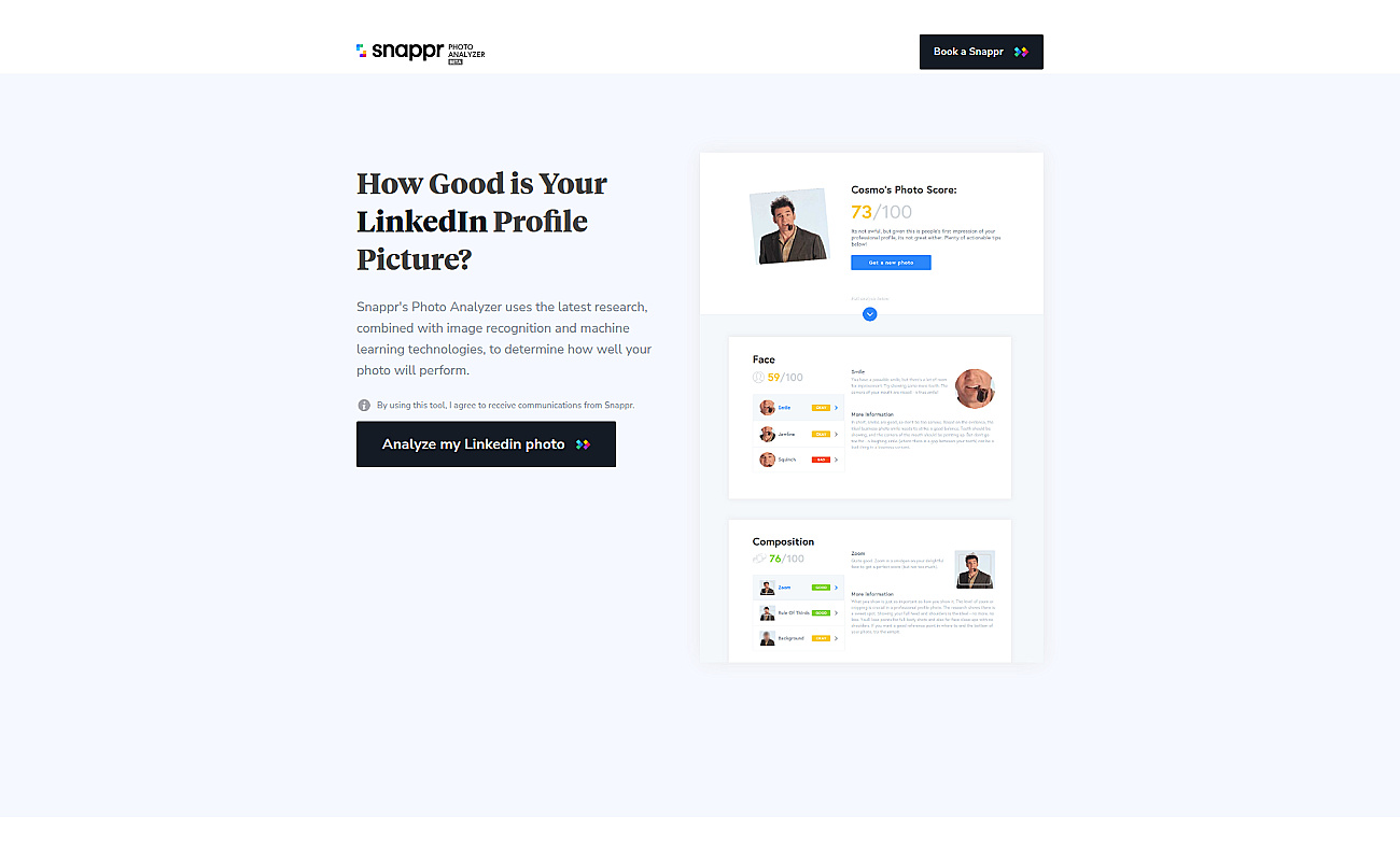 Snappr Photo Analyzer screenshot