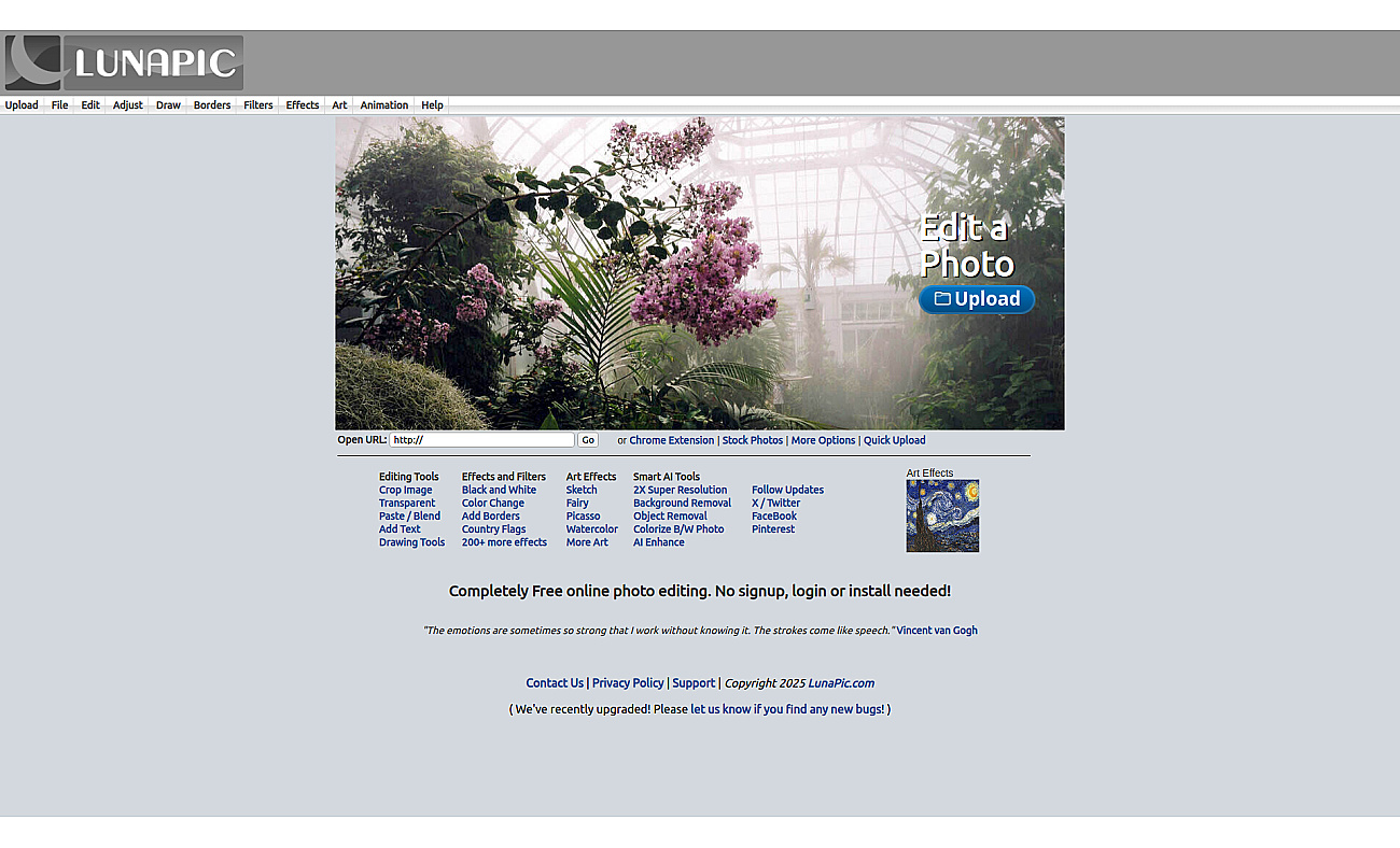LunaPic screenshot