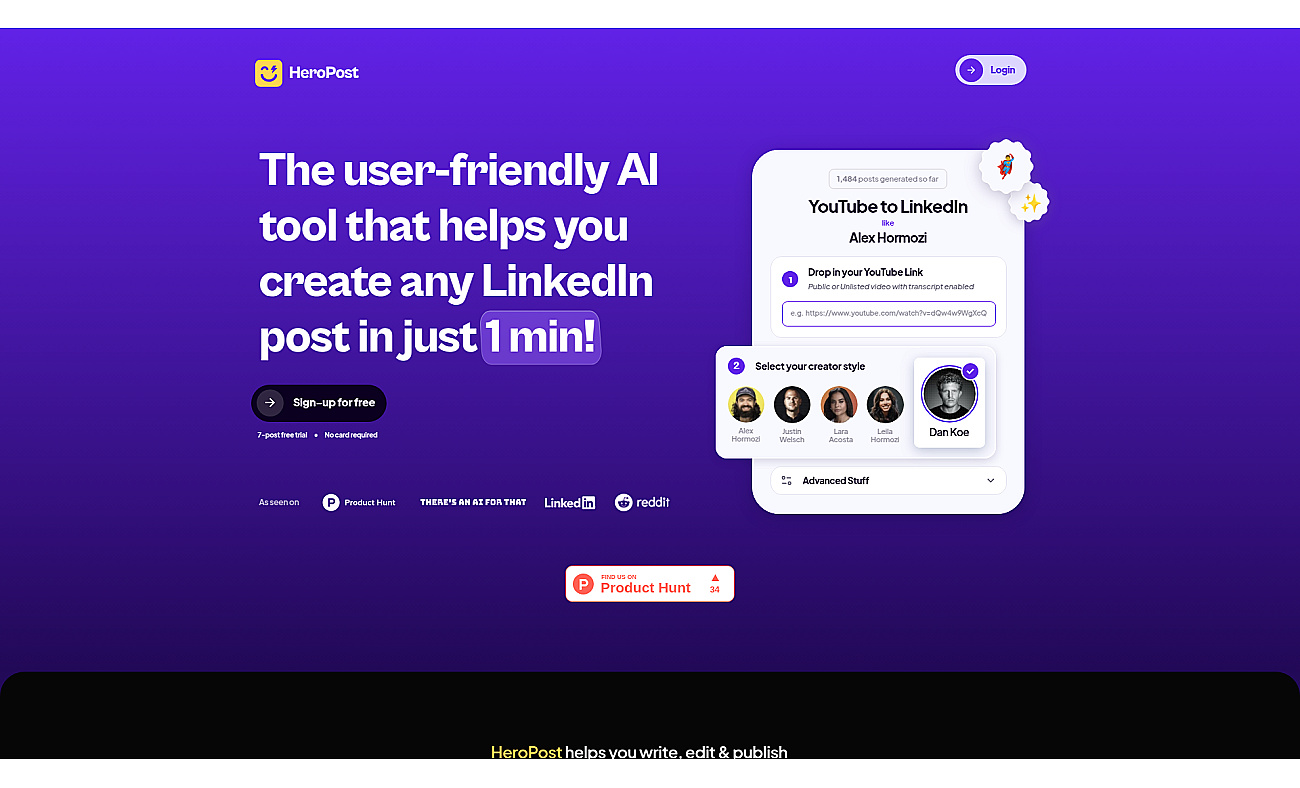 HeroPost screenshot