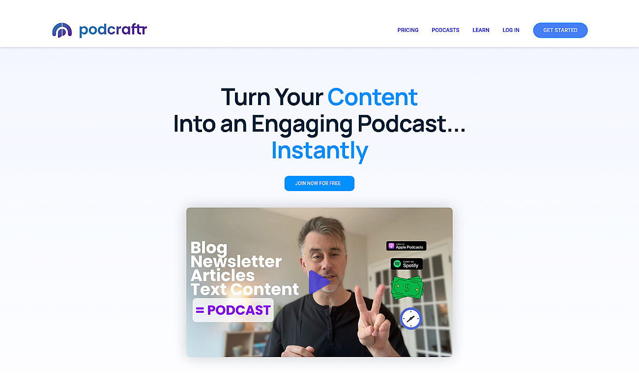 Podcraftr screenshot