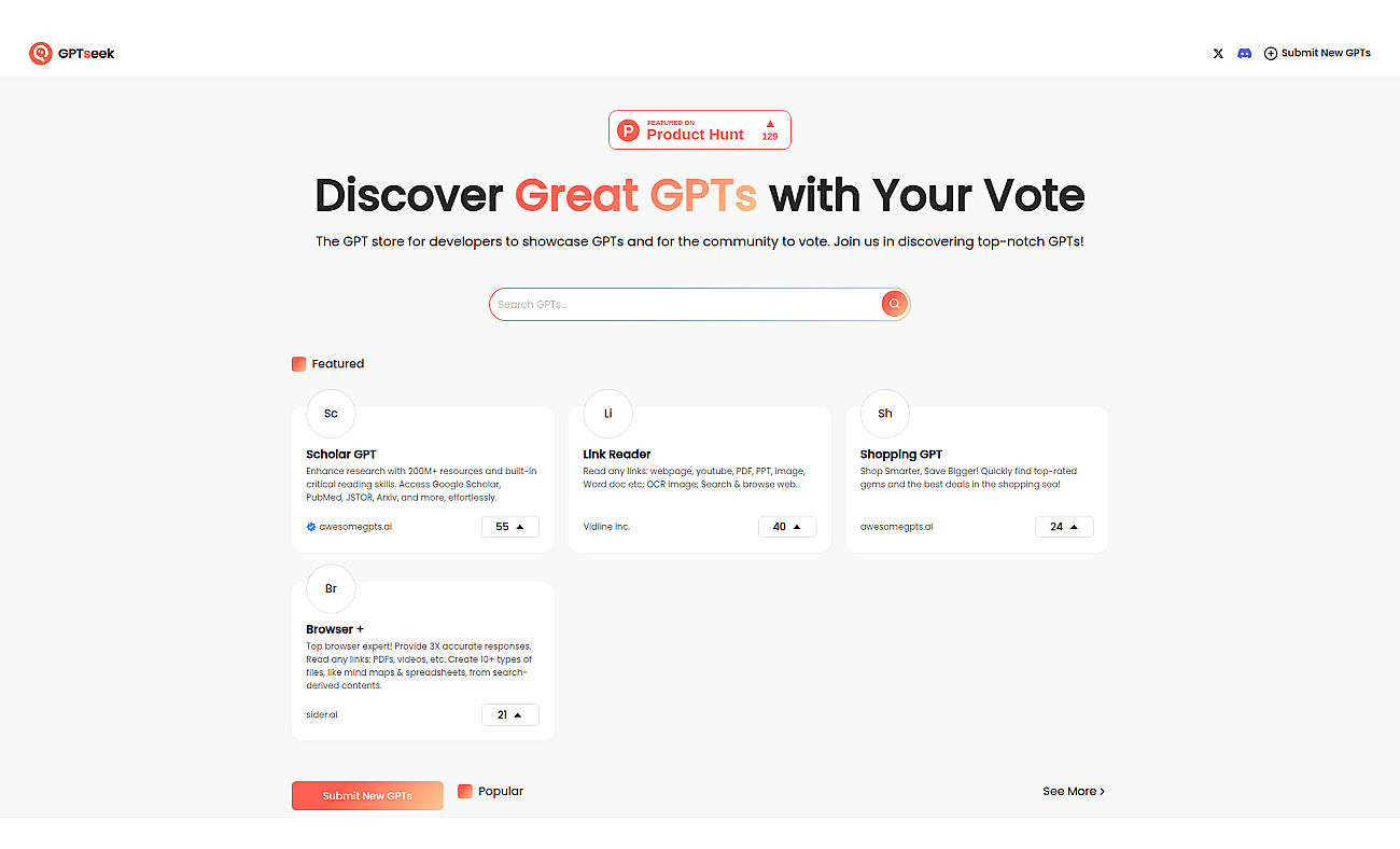 GPTseek screenshot