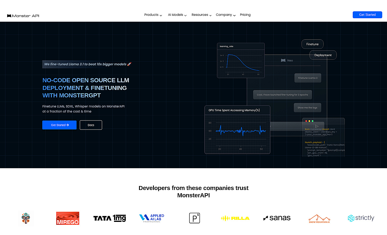 Monsterapi screenshot