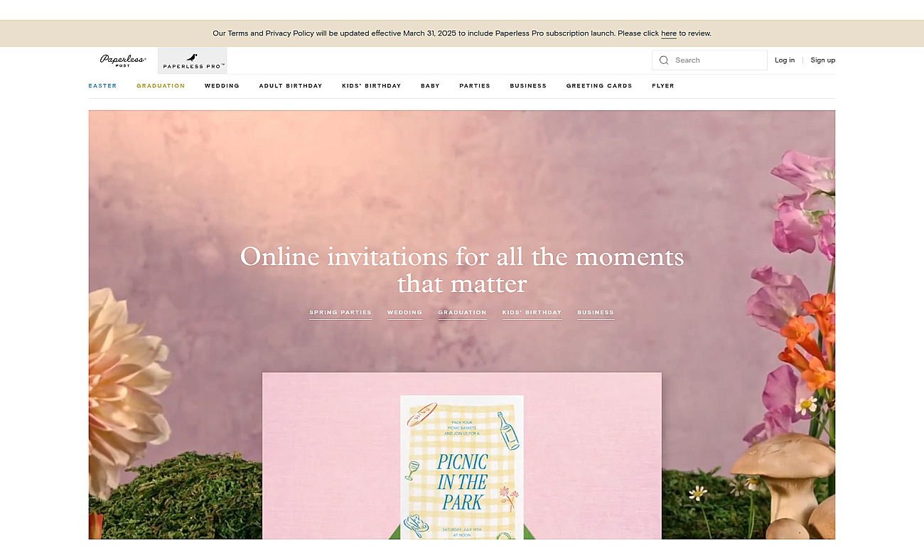 Paperless Post screenshot