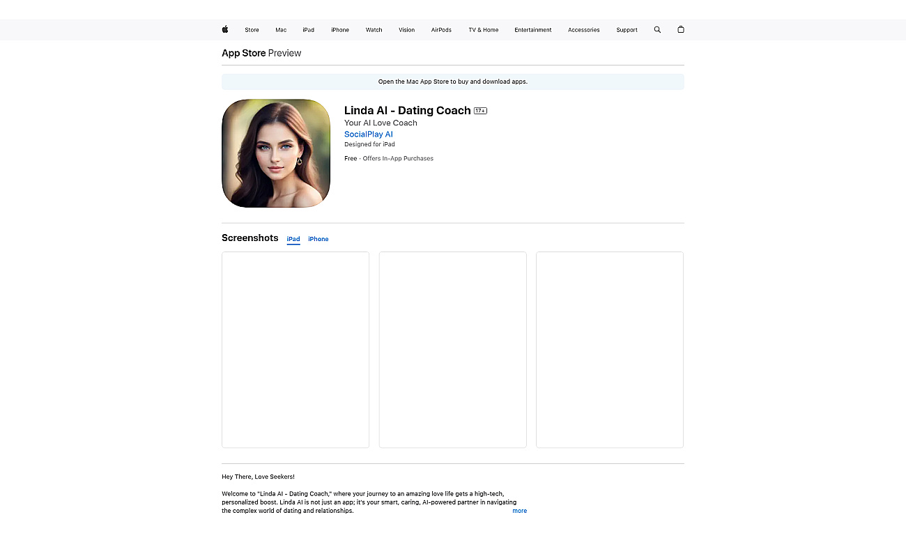 Linda AI screenshot