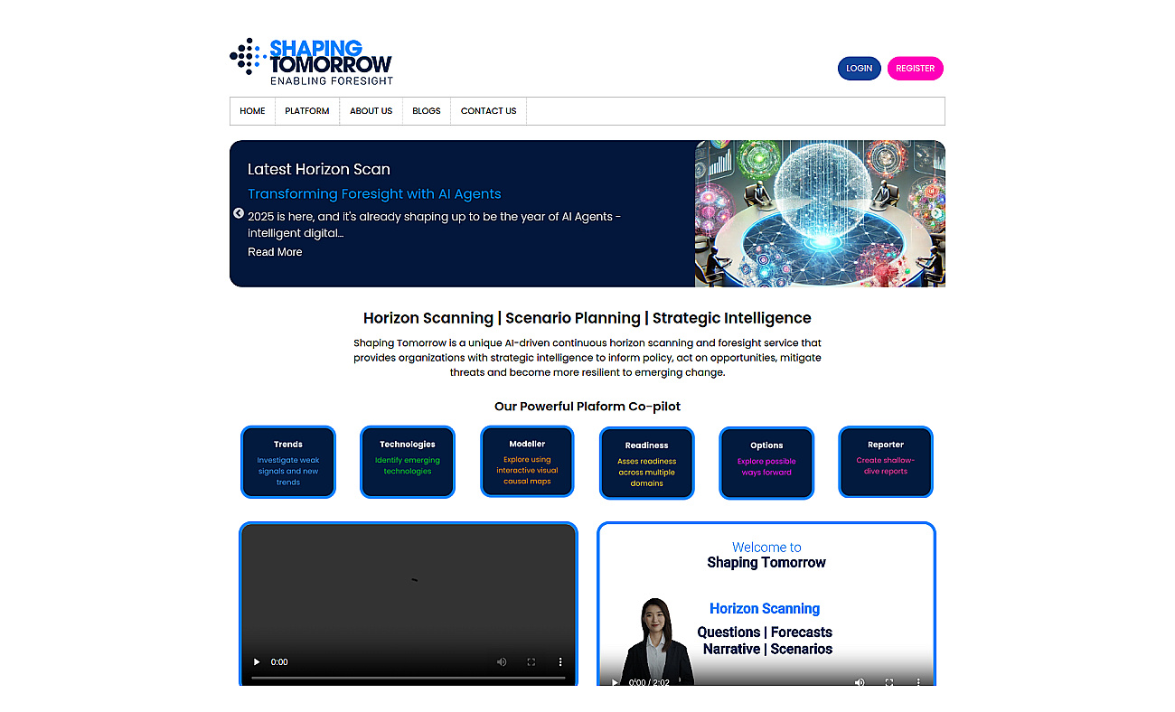 Shaping Tomorrow screenshot