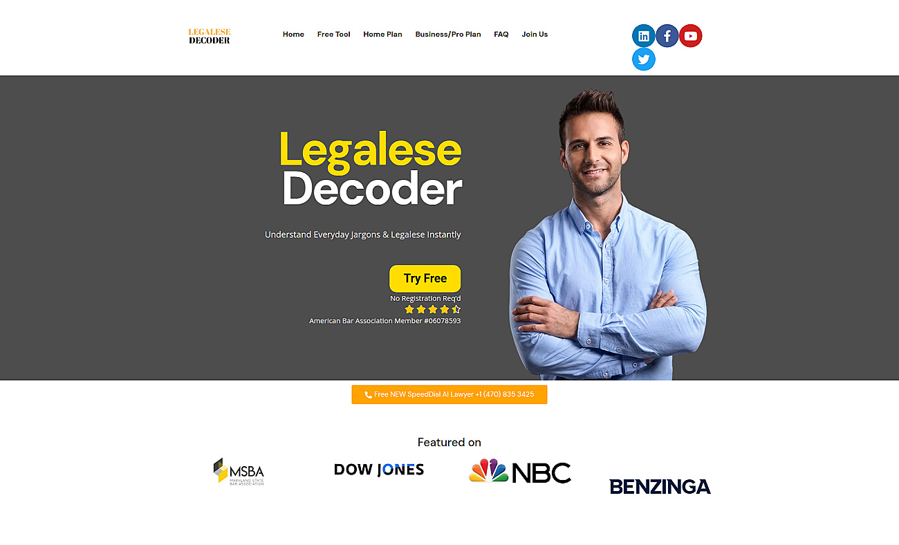 Legalese Decoder screenshot