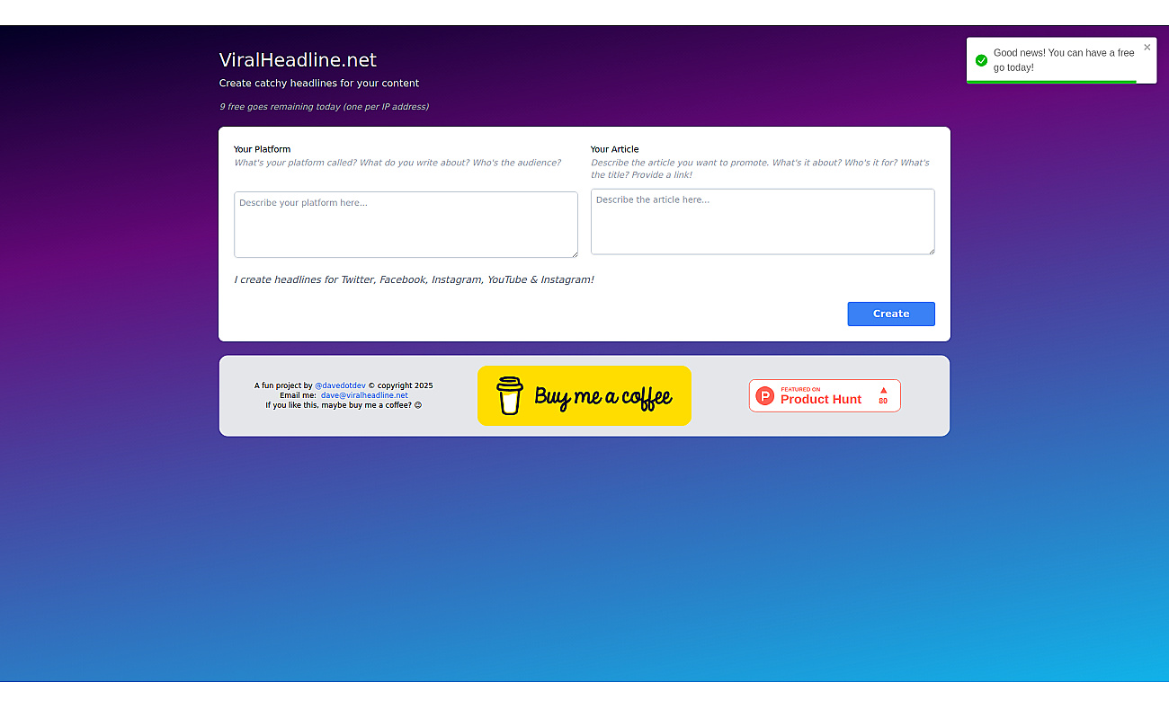 Viralheadline.net screenshot