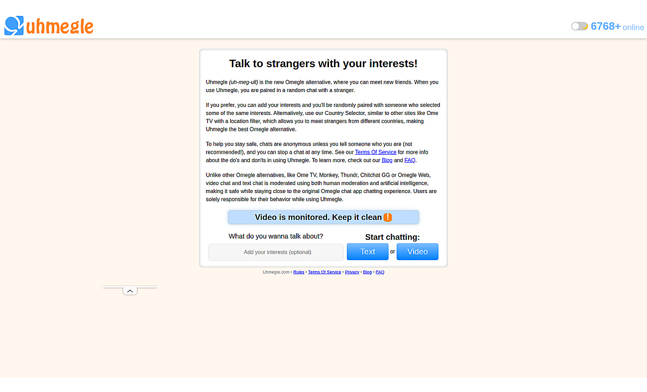 Uhmegle screenshot