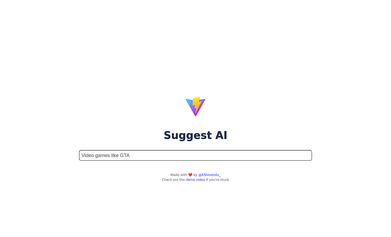 SuggestAI screenshot