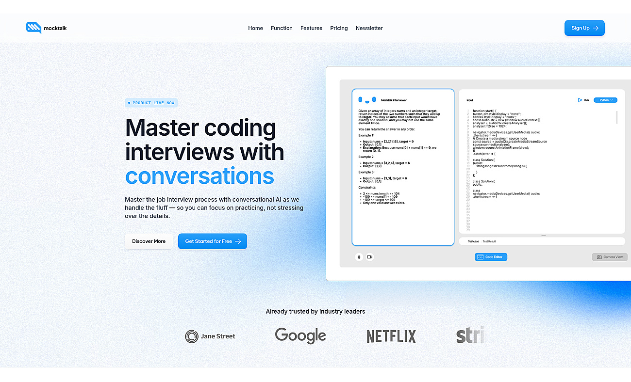 Mocktalk screenshot