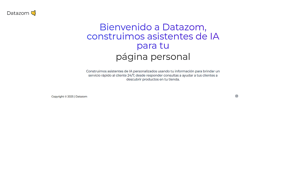 Datazom screenshot
