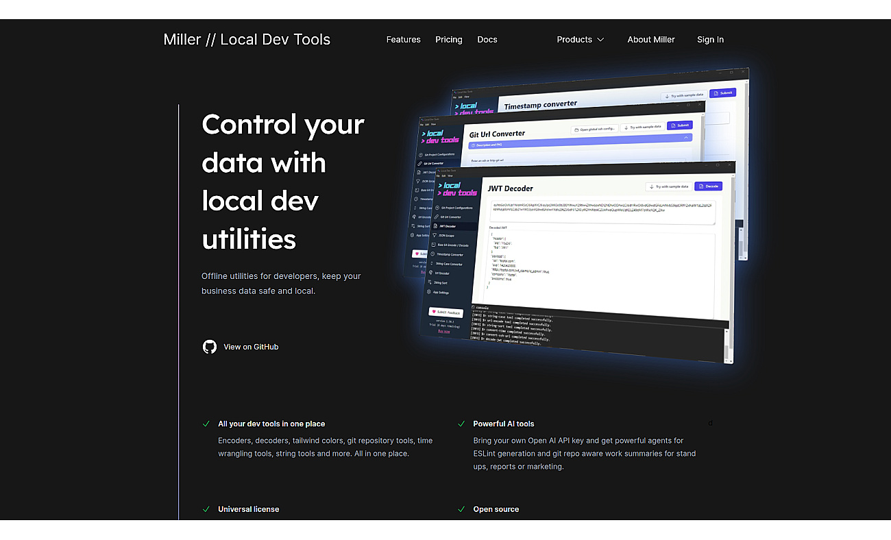 Local Dev Tools screenshot