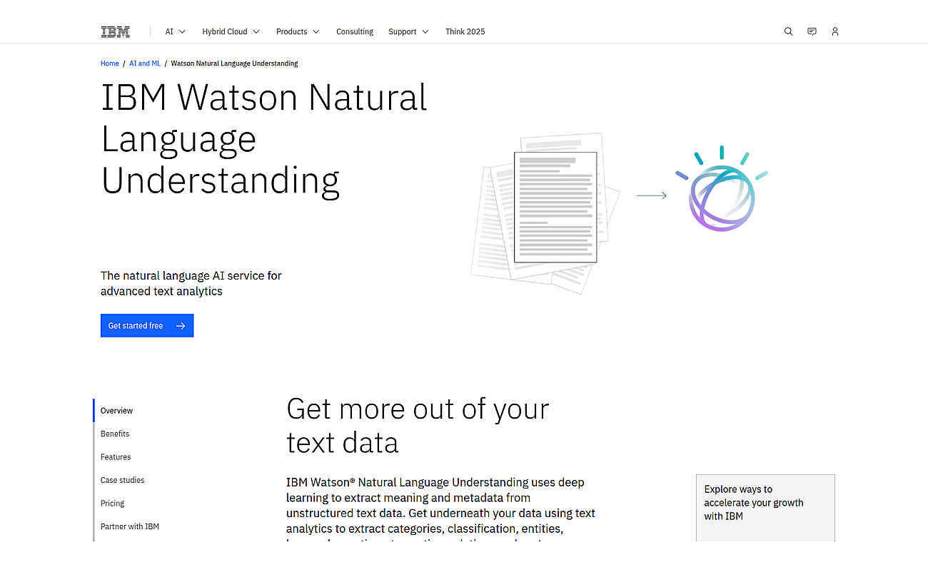 Personality Insights screenshot
