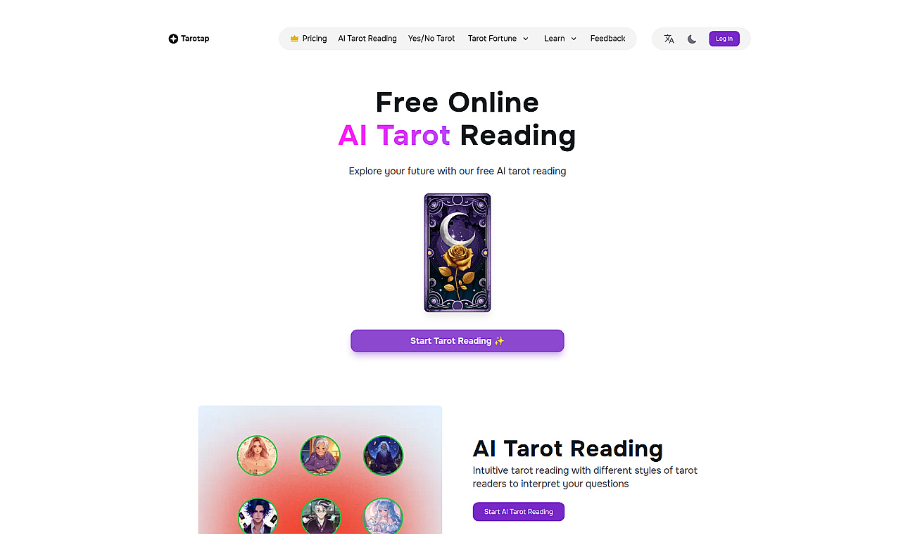Tarotap screenshot