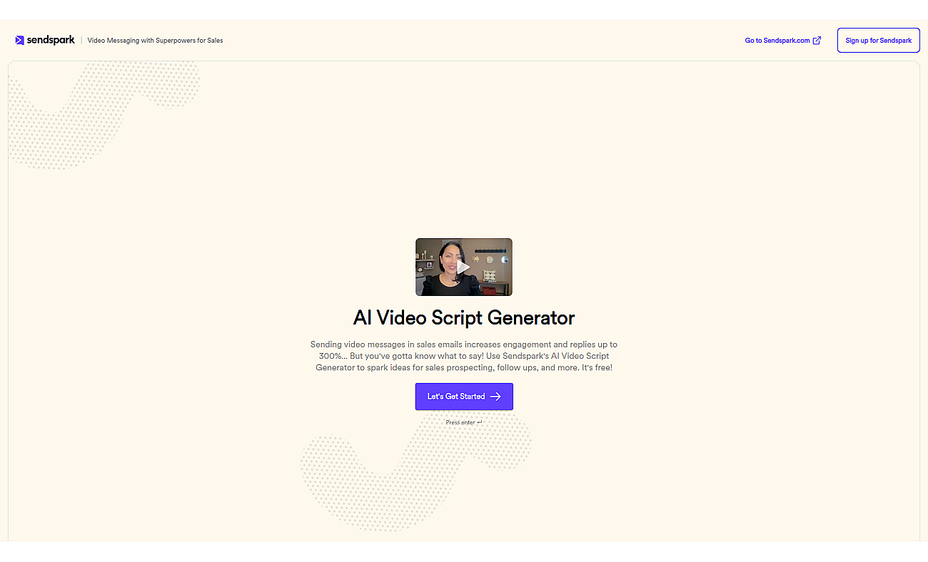 Sendspark screenshot