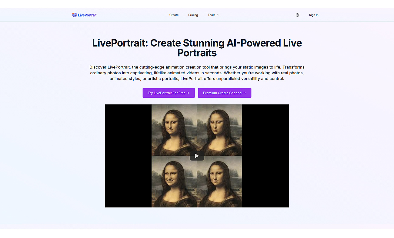 LivePortrait screenshot