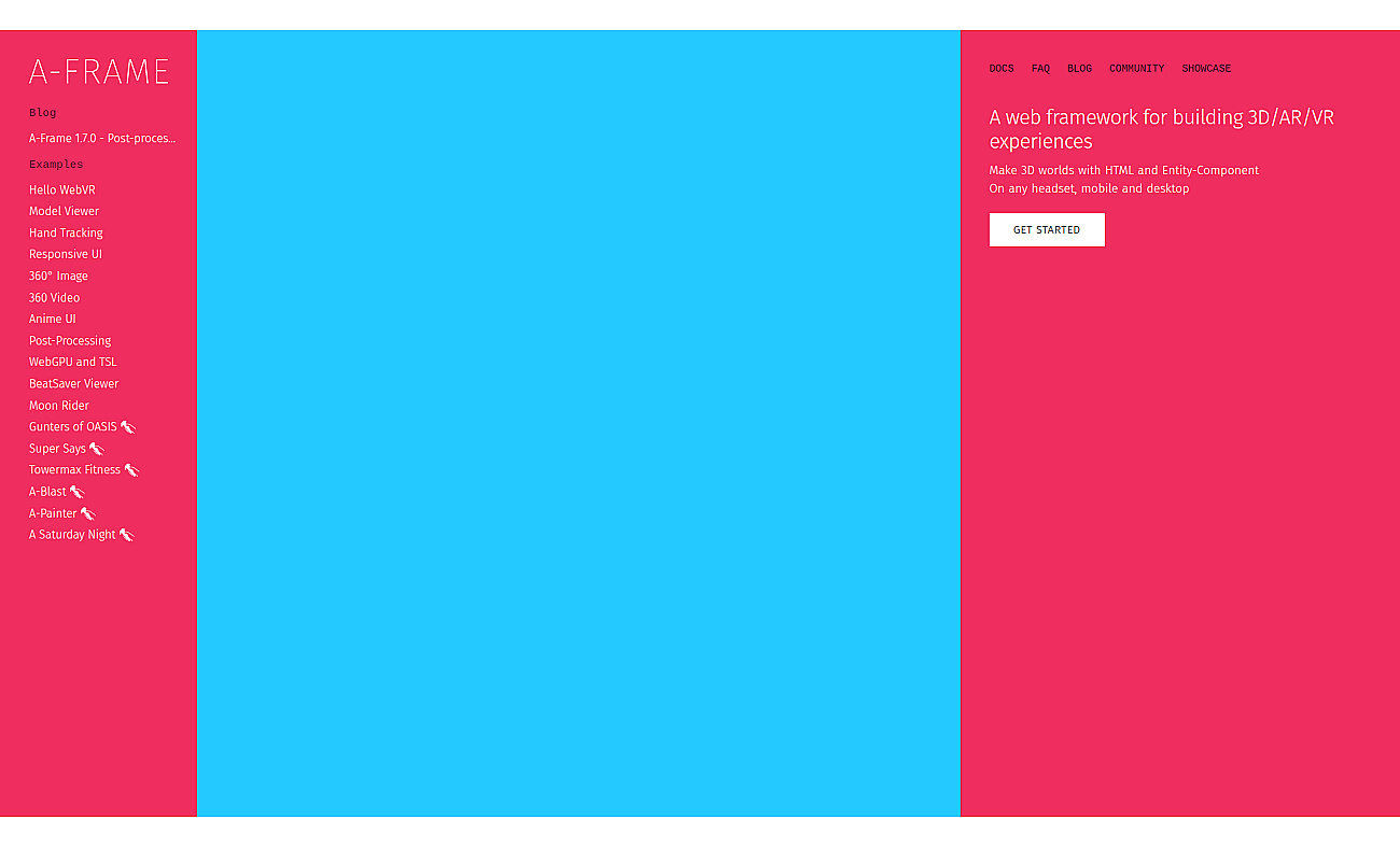 A-Frame screenshot