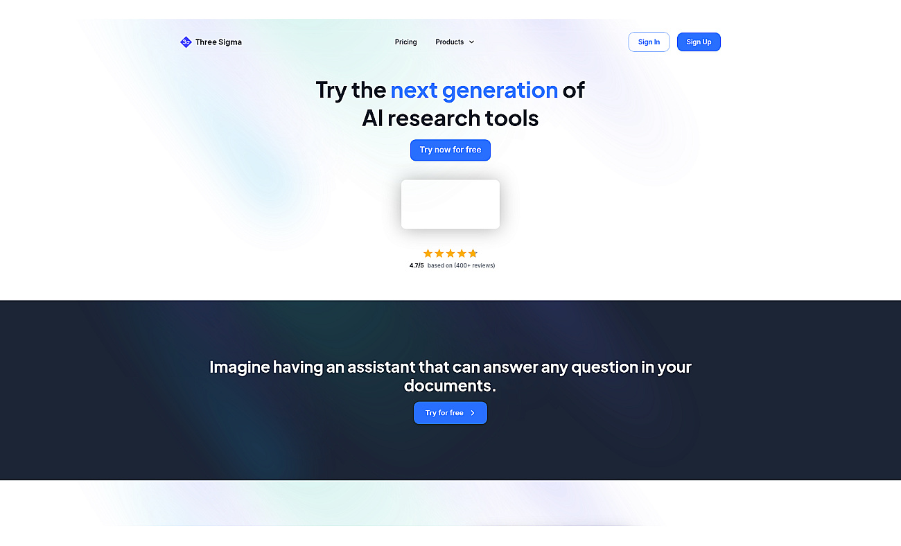 Three Sigma screenshot