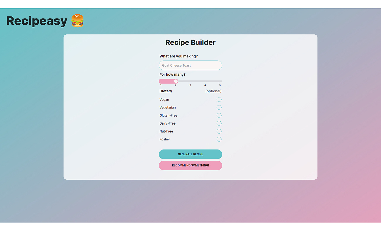 Recipeasy screenshot