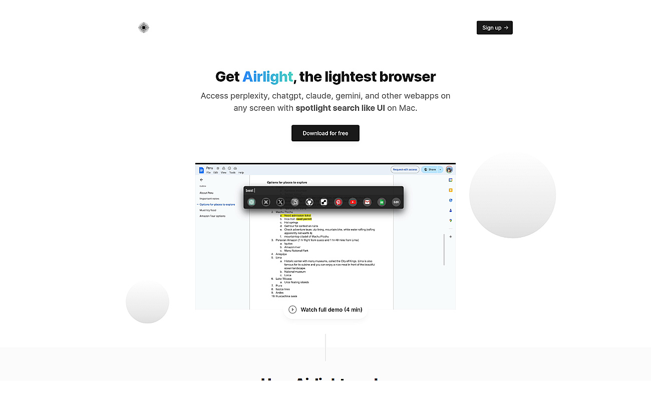 Airlight screenshot
